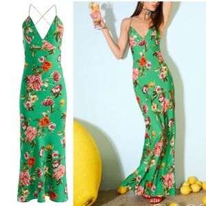 Alice and Olivia Loma Maxi Slip Dress